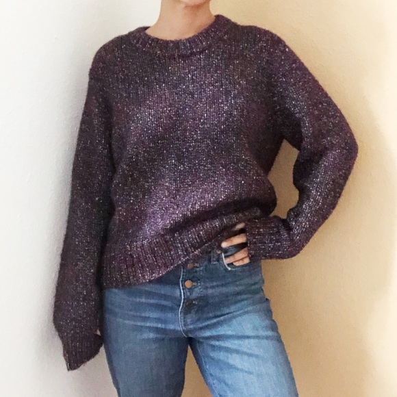 talbots quilted shimmer pullover